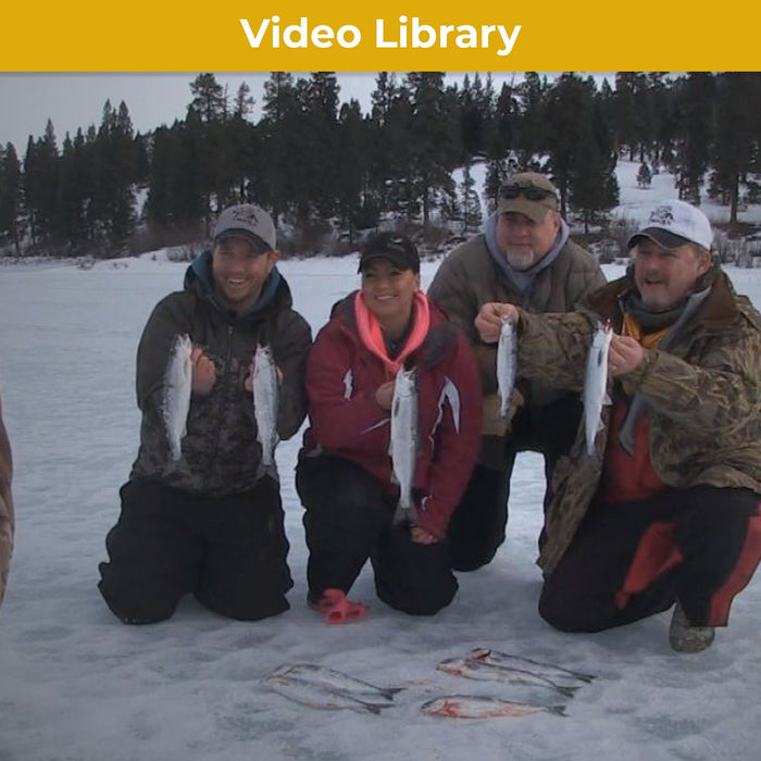 Ice Fishing for Kokanee in British Columbia, Canada