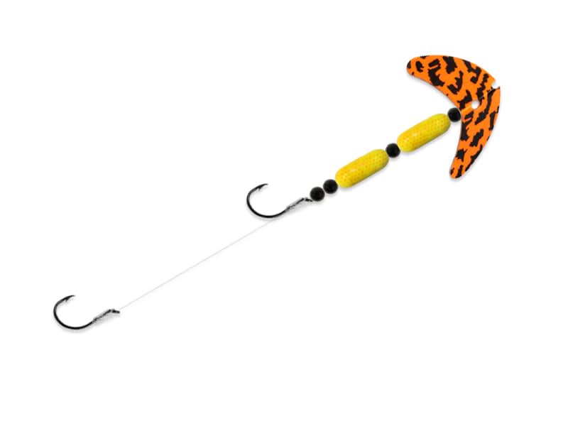 chevy chase fishing lure Cha Cha Crawler Chartreuse Black Tiger/Chartreuse Green Scale / 4