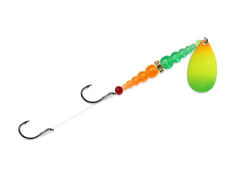 double spinner fishing lures Double Whammy Classic Original Rainbow/Green/Fire Orange / 4