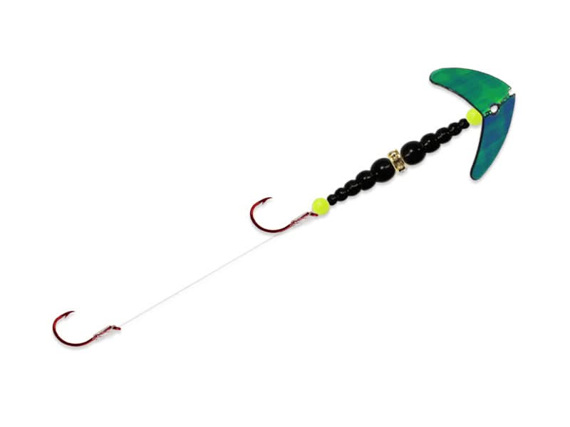 Double Whammy Pro Series Silver Sparkle/Chartreuse/Orange / 4
