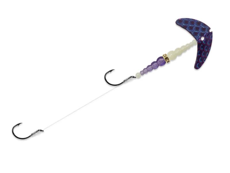 Double Whammy Walleye Series Purple Scale/Glow/Purple / 4