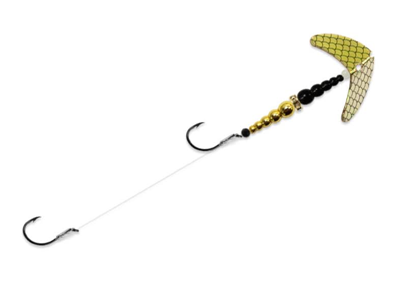 Mack's Smile Blade Double Whammy Walleye Rig Silver Scale