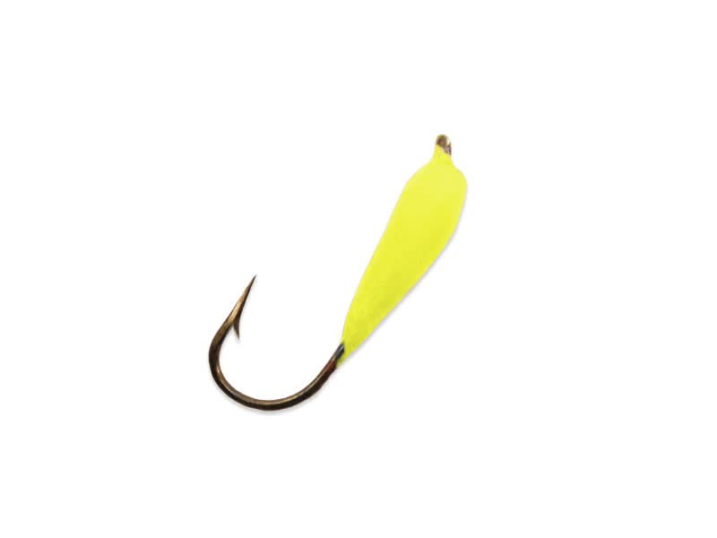 bronze fishing hook Glo Hooks Bronze Series Chartreuse / 4