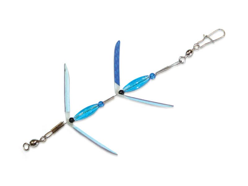chicken wing fishing lure Mack's Lure Hot Wings, Blue