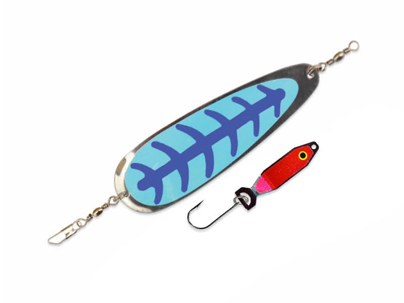 best ice fishing lures for rainbow trout Ice Rig Value Pack UV Blue/Nickel Pink Sand / SB 4 in. & HD 1/8 oz