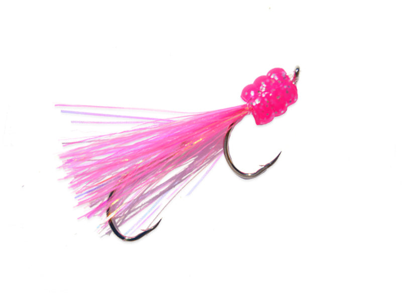 Pink Ice Fishing Rigs and Lures for Kokanee and Trout