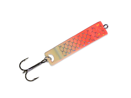 Mack's Lure Cha Cha Kokanee 60004 Fishing Lure, Squidder Rig, Trout,  2-Hook, Blue Spatter Glow/Silver Sparkle Lure D&B Supply