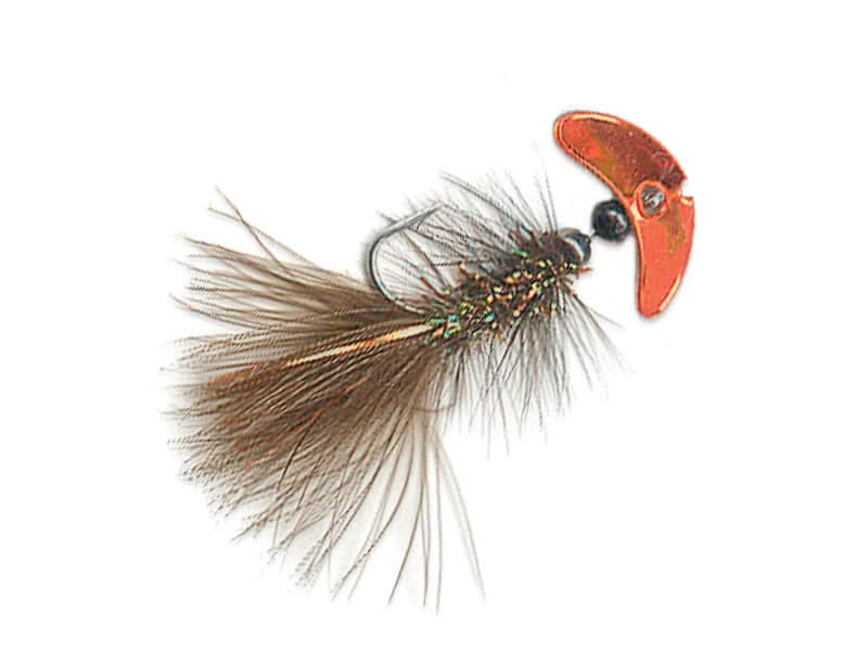 Macks Smile Blade Fly - Gold Sparkle Blades/Olive & Peacock 2 Macks Smile Blade Fly - Gold Sparkle Blades/Olive & Peacock 2
