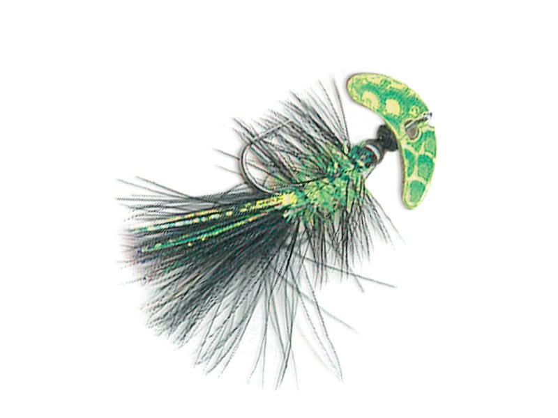 blade lures for trout Macks Smile Blade Fly