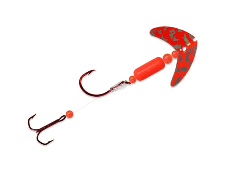 Smile Blade Shrimp Rig, Red Silver Tiger/Red Smile Blade Shrimp Rig, Red Silver Tiger/Red