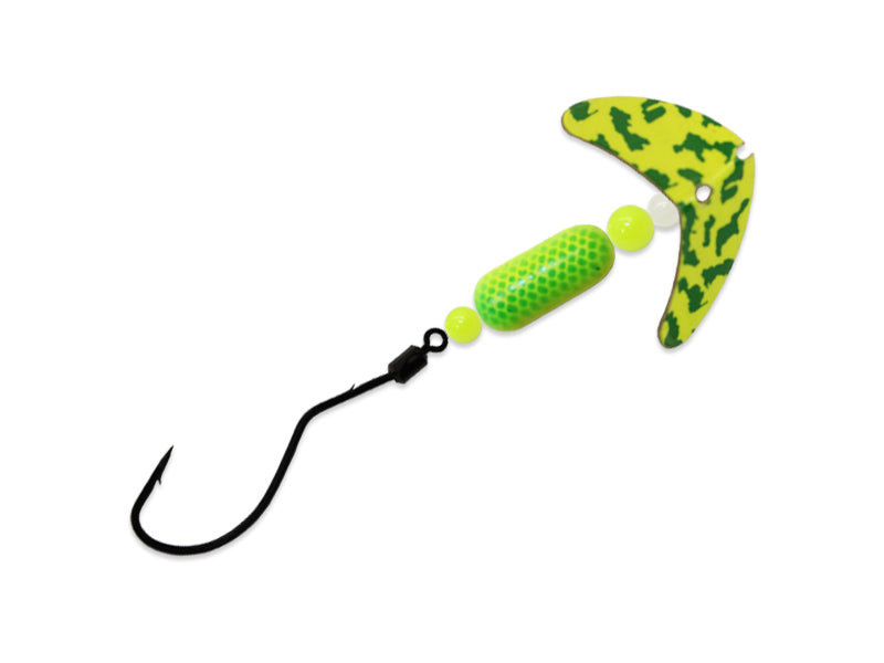 Macks Smile Blade Fly - Chartreuse Scale Blades/Chartreuse & Black 2
