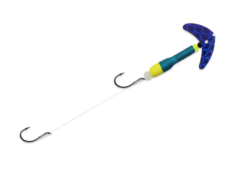 blue and yellow fishing lures Wally Pop Crawler Orange Black Tiger/Orange/Yellow / J-Series 4